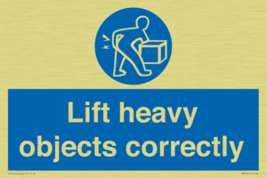Lift heavy objects correctly